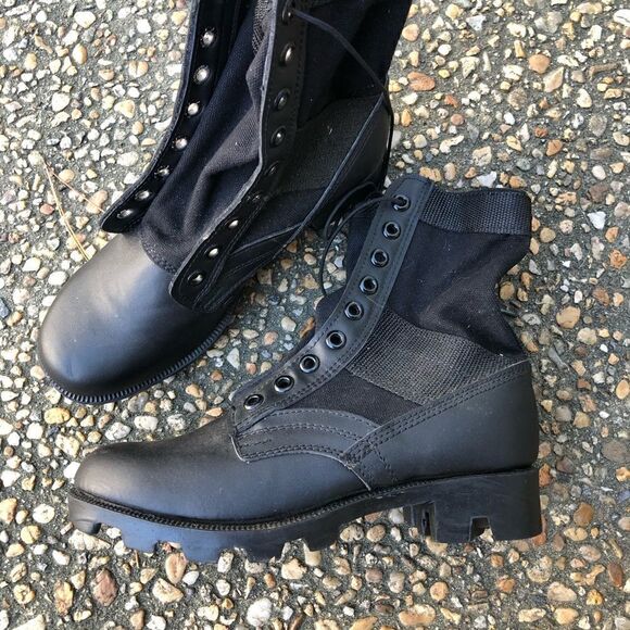 Vintage Rothco canvas tactical combat boots 5 - Picture 1 of 8